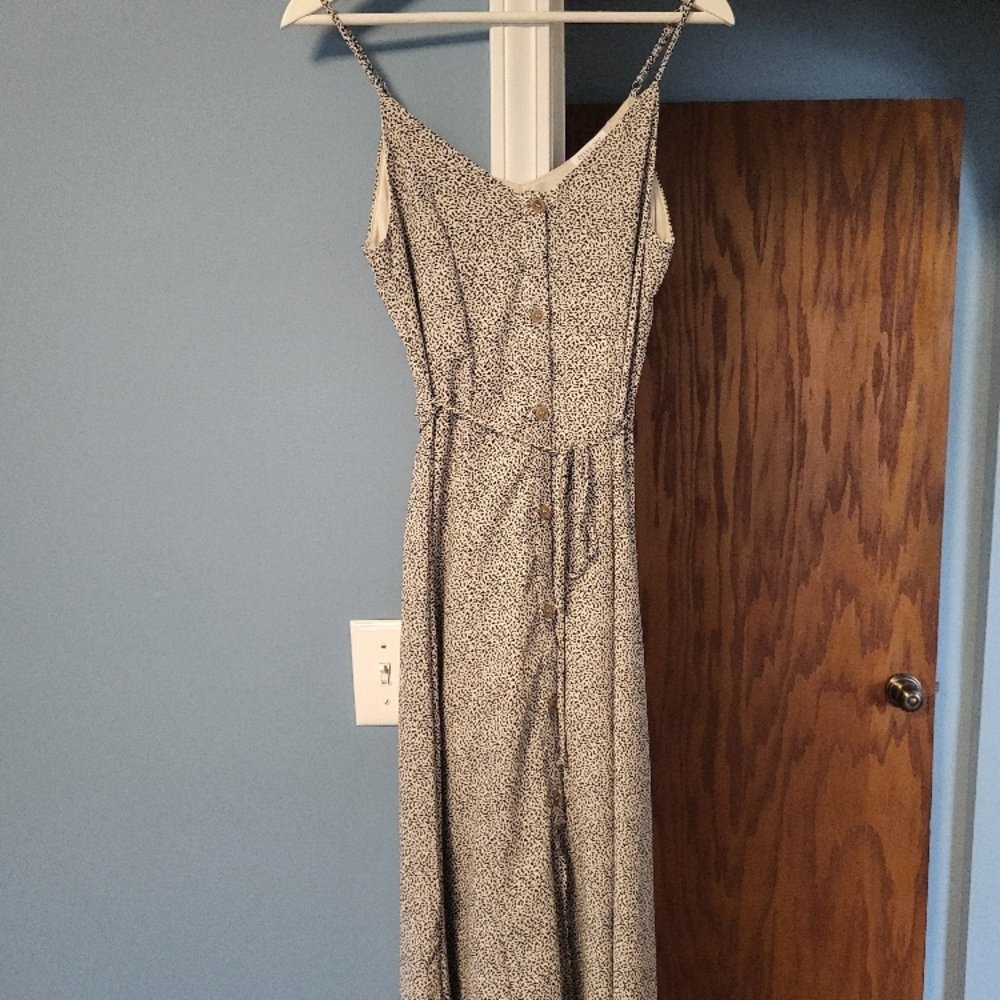 Black and White Print Women's Dress